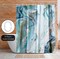 Americanflat 71" x 74" Shower Curtain, Marble Petroleum Ii by PI Creative Art